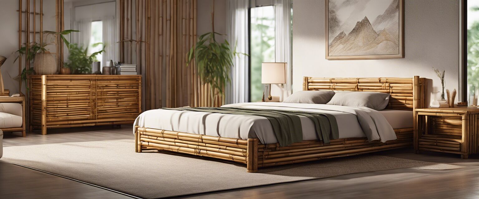 Comfortable bamboo bedding setup