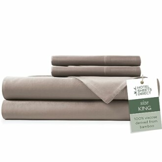 Hotel Sheets Direct 100% Viscose Derived from Bamboo Sheets King Size