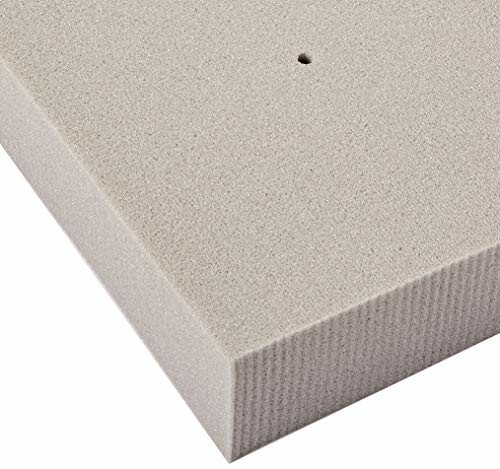 Close-up of a corner of a foam mattress