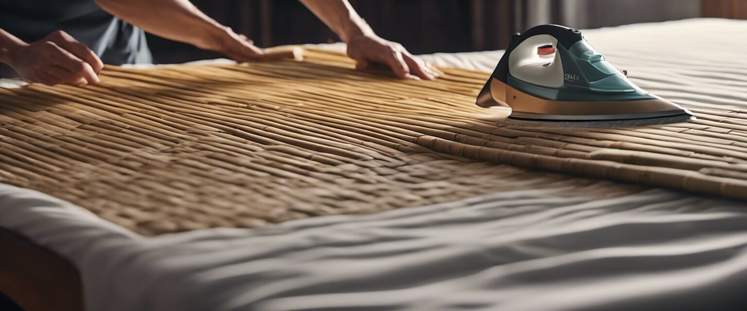 Ironing bamboo fabrics image